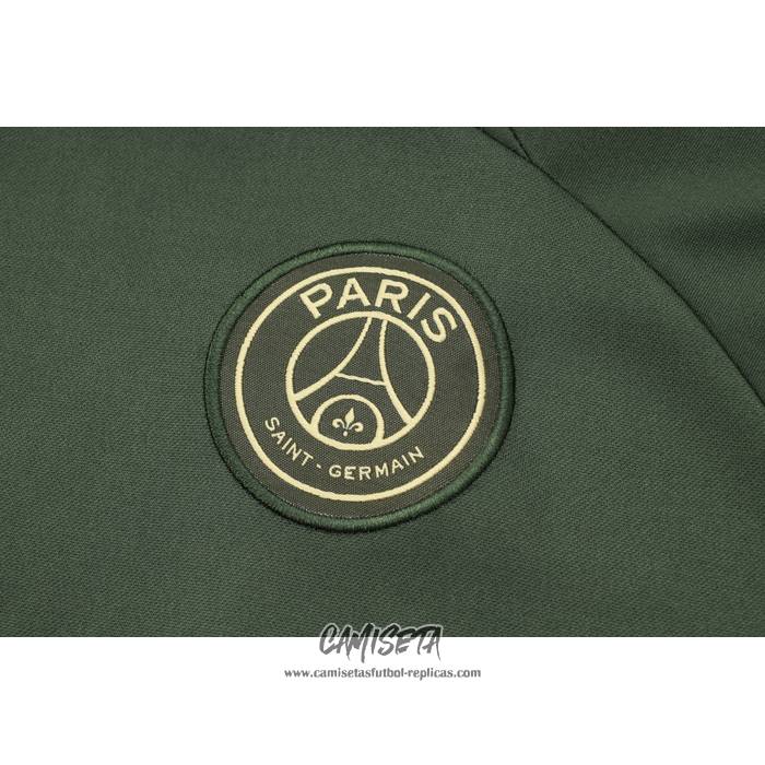 Chandal de Sudadera del Paris Saint-Germain Jordan 2023-2024 Nino Verde